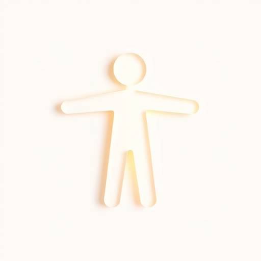 Icono de accesibilidad mostrando una figura humana con los brazos extendidos, simbolizando inclusión.
